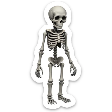 squelette monstre sticker