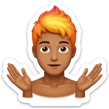 A man with aura sticker