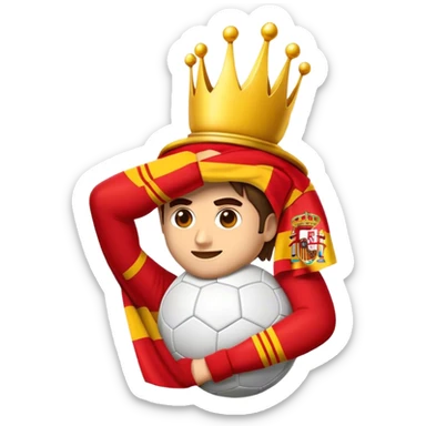 Cinematic Realistic La Liga Pop Culture Emoji, showcasing a dynamic portrayal of Spain's premier football league rendered with lifelike detail and energetic, modern lighting. sticker