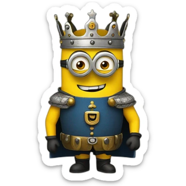 King bob minion sticker