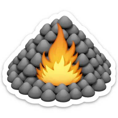 a pile of Ash sticker