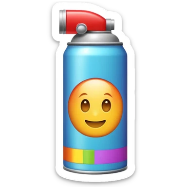 aerosol with a bright sticker   sticker