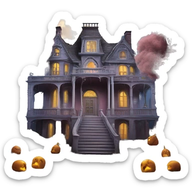 Barbie’s very old run-down dusty frightening dangerous ghost-ridden haunted dream mansion nightmare scenario full harvest moon  sticker