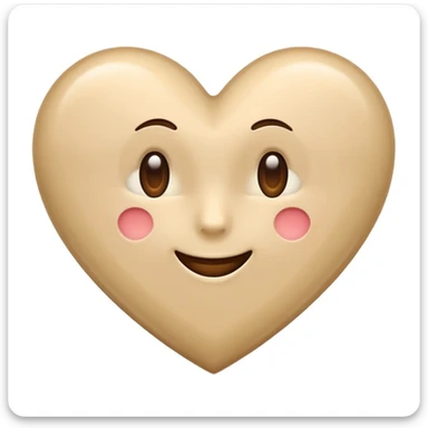 Please make a beige heart emoji which can i use in the text on IG sticker