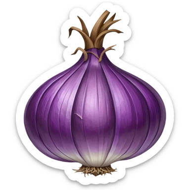 dried purple onion sticker