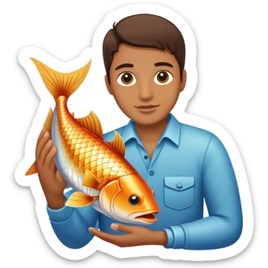 Once I caught a fish alive sticker