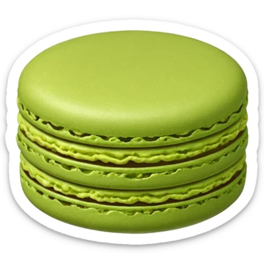 a single of green macaron



















 sticker