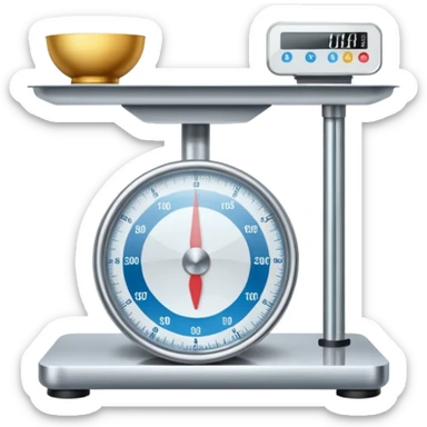 The internet  on a weighing scale sticker