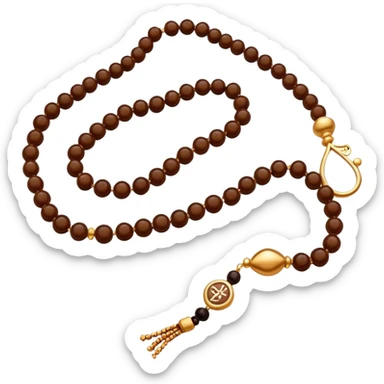 Brown Tasbih sticker