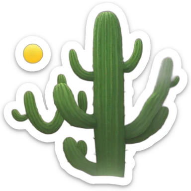 emoji including the letters CKO and in the background a cactus and a rising sun sticker