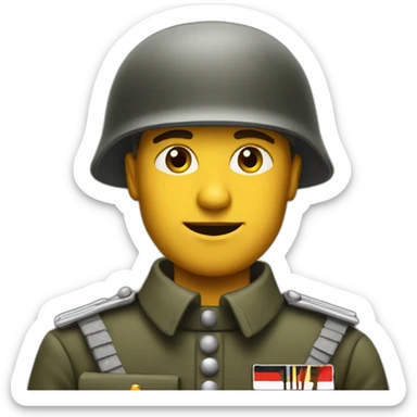 Soldat allemand sticker