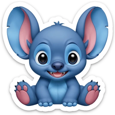 Q stitch sea realista pero como en la pelicula sticker