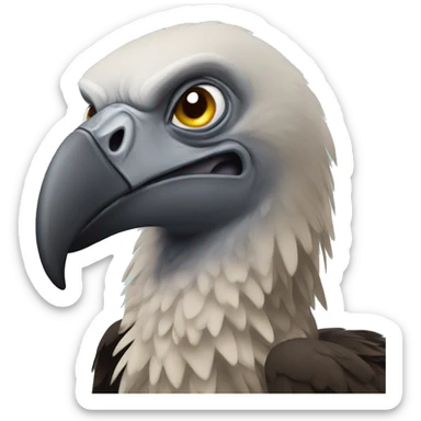 a vulture sticker