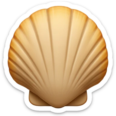 Shell beige sticker