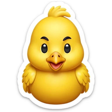 chicken 3d imoji transparen  sticker