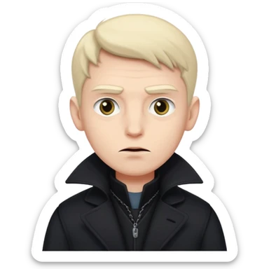 miser sneaky guy controlling things sticker