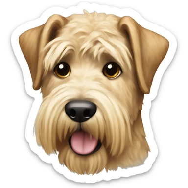 Wheaten Terrier dog  sticker