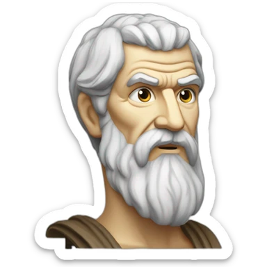ancient Greek philosopher Epicurus sticker
