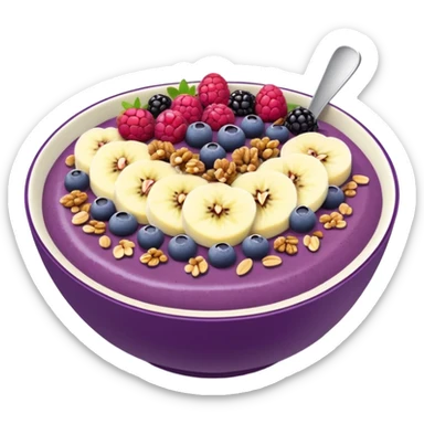 açaí smoothie bowl sticker