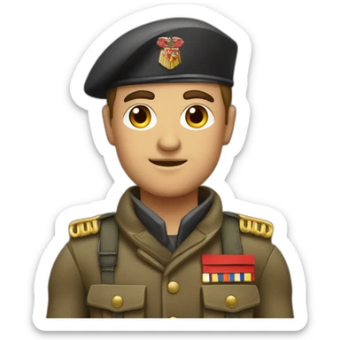 Soldat allemand SA brun avec brassard rouge sticker