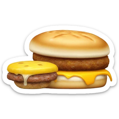 Sausage McMuffin and hash brown  sticker