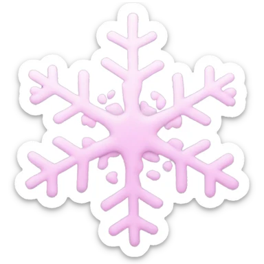 pastel pink galaxy snowflake  sticker
