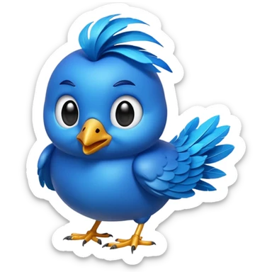 
3D emoji of a small bird, in Apple Memoji style. Soft studio lighting, glossy finish, black background, minimalistic and centered composition.
 sticker