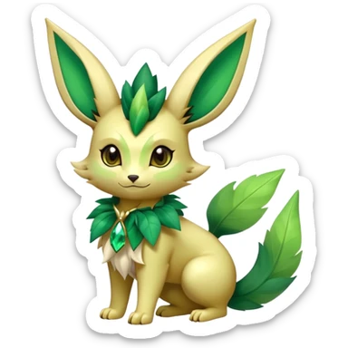 Shiny Exotic Sprigatito-Leafeon-Hybrid-Creature sticker
