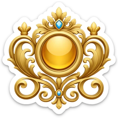 Royal Fancy Deluxe Deco Icon Logo Insignia Symbol sticker