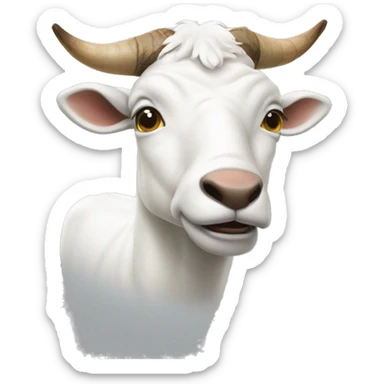 Une chèvre qui boit un coca  sticker