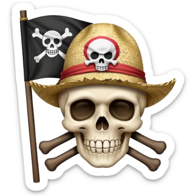 Can u create a emoji thats the straw hats flag of one piece sticker