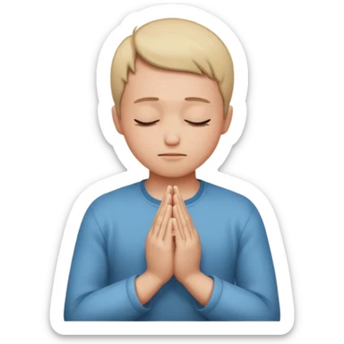 pray to the lord in the peace of our home sticker