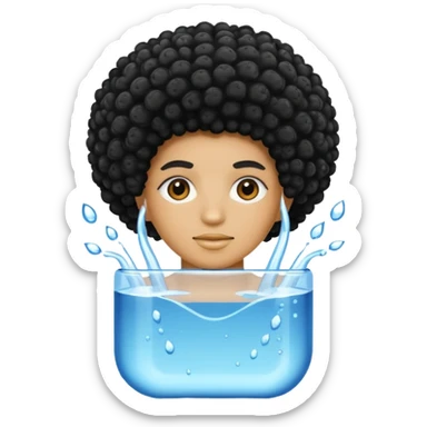 Afro Aquarius water barrier sticker