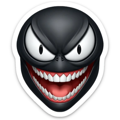 Venom face from a gba game and Remove the teeth sticker