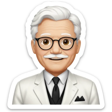 Kernel sanders sticker