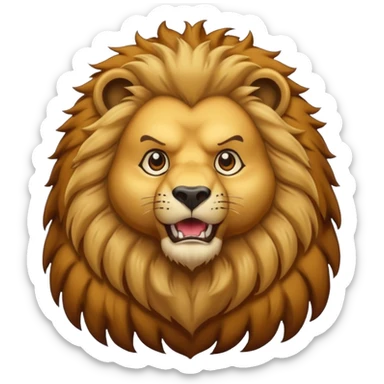 ayı aslan karışımı sticker