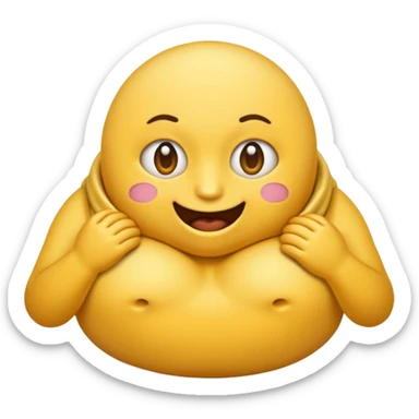 Crie um de dor de barriga emoji sticker