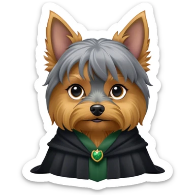 Yorkshire terrier as Minerva McGonagall sticker