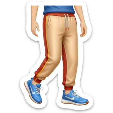 Hotdog in jogger pants sticker