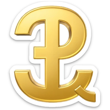 Symbole de currency en or en forme de lettre F précise, seul, 3D, brillant, style emoji simple et lisible sur fond uni. pas une autre lettre

Fcoins sticker