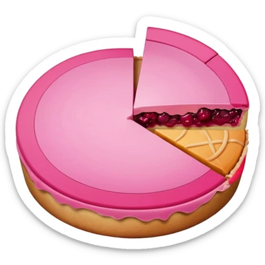 Pie chart pink aesthetic   more not plain sticker