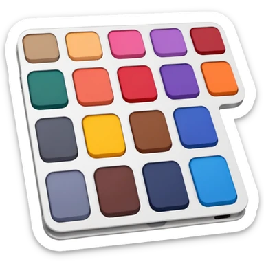 paint swatch book sticker