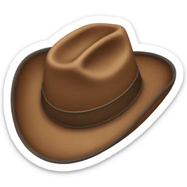 felt cowboy hat  sticker