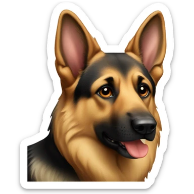german shepard dog sticker