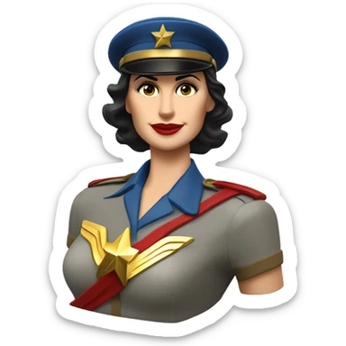Wonder Woman’s Invisible 1943 WW2 Mercedes German Staff Officer’s 4-door Car Repurposed for U.S. Mail delivery  sticker