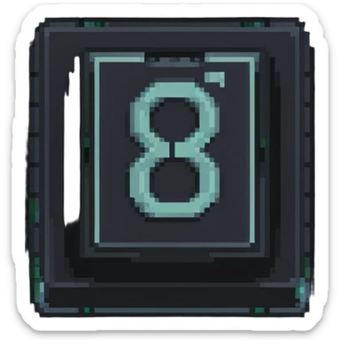 Number 0 keycap, keyboard button with the digit zero sticker