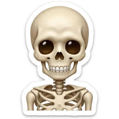 Squelette qui pleure sticker