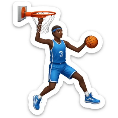 Basketball dunk sticker