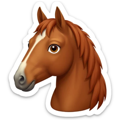 pleading horse sticker