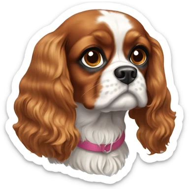Blenheim cavalier King Charles spaniel sticker